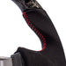 Molded Innovations Forged Carbon Fiber Steering Wheel w/ Suede Grip, Red Stripe and Red Stitching 2013-2016 BRZ / 2013-2016 FRS - MIZC6-WHL-A/FC-R-R - Subimods.com
