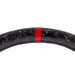 Molded Innovations Forged Carbon Fiber Steering Wheel w/ Suede Grip, Red Stripe and Red Stitching 2017-2026 BRZ / 2017-2021 GT86 / 2022-2026 GR86 - MIZD6-WHL-A/FC-R-R - Subimods.com