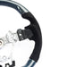 Molded Innovations Glitter Series Carbon Fiber Steering Wheel w/ Suede Grip, Black Stitching and Blue Glitter Carbon 2015 - 2021 WRX / 2015 - 2021 STI - SU152 - LE15 - G6A - B - Subimods.com
