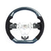 Molded Innovations Glitter Series Carbon Fiber Steering Wheel w/ Suede Grip, Black Stitching and Blue Glitter Carbon 2015 - 2021 WRX / 2015 - 2021 STI - SU152 - LE15 - G6A - B - Subimods.com