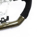 Molded Innovations Glitter Series Carbon Fiber Steering Wheel w/ Suede Grip, Black Stitching and Gold Glitter Carbon 2015 - 2021 WRX / 2015 - 2021 STI - SU152 - LE15 - G8A - B - Subimods.com