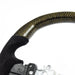 Molded Innovations Glitter Series Carbon Fiber Steering Wheel w/ Suede Grip, Black Stitching and Gold Glitter Carbon 2015 - 2021 WRX / 2015 - 2021 STI - SU152 - LE15 - G8A - B - Subimods.com