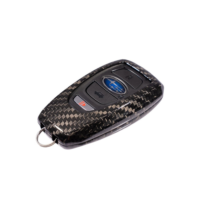 Molded Innovations Gloss Carbon Fiber Key Fob Cover Black Most Subaru Models - MI-9106 - Subimods.com