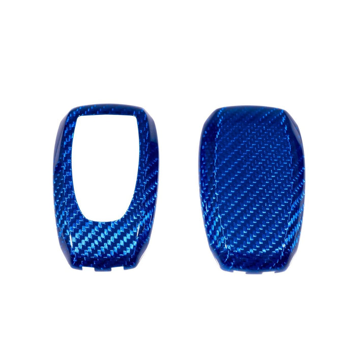 Molded Innovations Gloss Carbon Fiber Key Fob Cover Blue Most Subaru Models - MI-9119 - Subimods.com