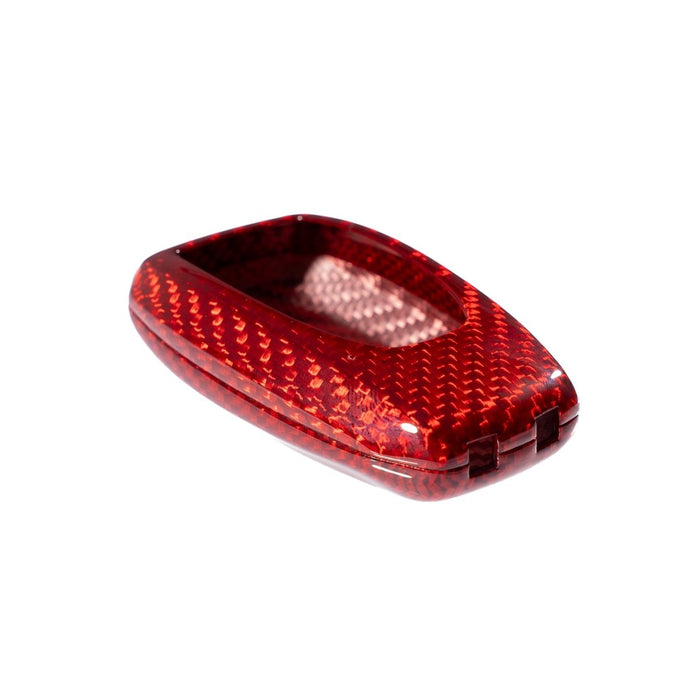 Molded Innovations Gloss Carbon Fiber Key Fob Cover Red Most Subaru Models - MI-9105 - Subimods.com