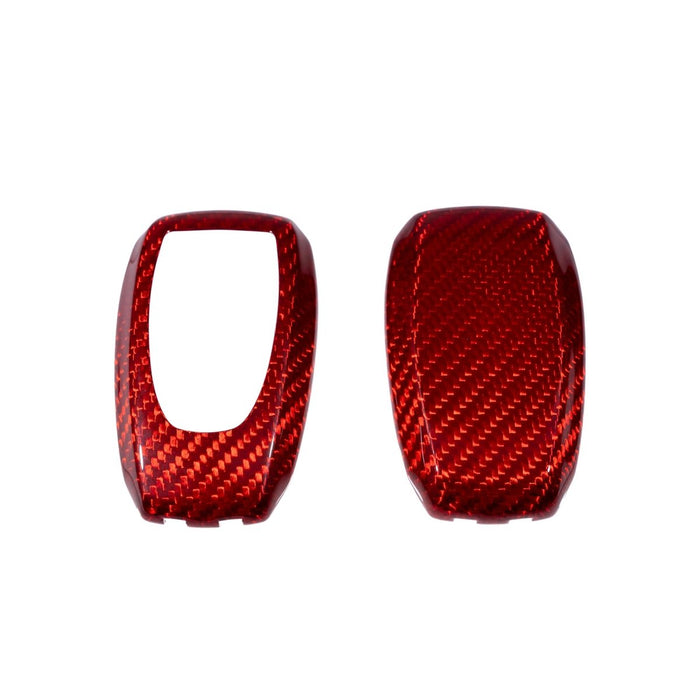 Molded Innovations Gloss Carbon Fiber Key Fob Cover Red Most Subaru Models - MI-9105 - Subimods.com