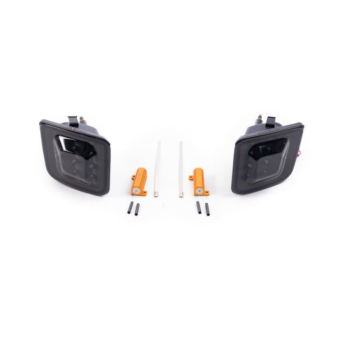 Molded Innovations LED Front Turn Signal Housings Black - A-SB-7-001-SB - Subimods.com