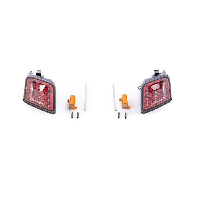 Molded Innovations LED Front Turn Signal Housings Red - A-SB-7-001-R - Subimods.com
