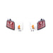 Molded Innovations LED Front Turn Signal Housings Red - A-SB-7-001-R - Subimods.com