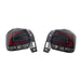 Molded Innovations LED Tail Lights Clear Lens w/ Black Base & Red Bar 2013 - 2017 Crosstrek / 2012 - 2016 Impreza Hatch - MI-9233-SB-R - Subimods.com