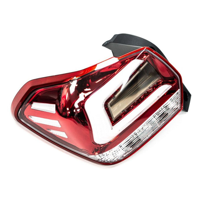 Molded Innovations LED Tail Lights Clear Lens w/ Red Base & White Bar 2013-2017 Crosstrek / 2012-2016 Impreza Hatch - MI-9233-CR - Subimods.com