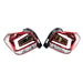 Molded Innovations LED Tail Lights Clear Lens w/ Red Base & White Bar 2013-2017 Crosstrek / 2012-2016 Impreza Hatch - MI-9233-CR - Subimods.com