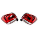 Molded Innovations LED Tail Lights Red Lens w/ Chrome Base & White Bar and 2013-2017 Crosstrek / 2012-2016 Impreza Hatch - MI-9233-RC - Subimods.com