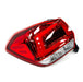 Molded Innovations LED Tail Lights Red Lens w/ Chrome Base & White Bar and 2013-2017 Crosstrek / 2012-2016 Impreza Hatch - MI-9233-RC - Subimods.com