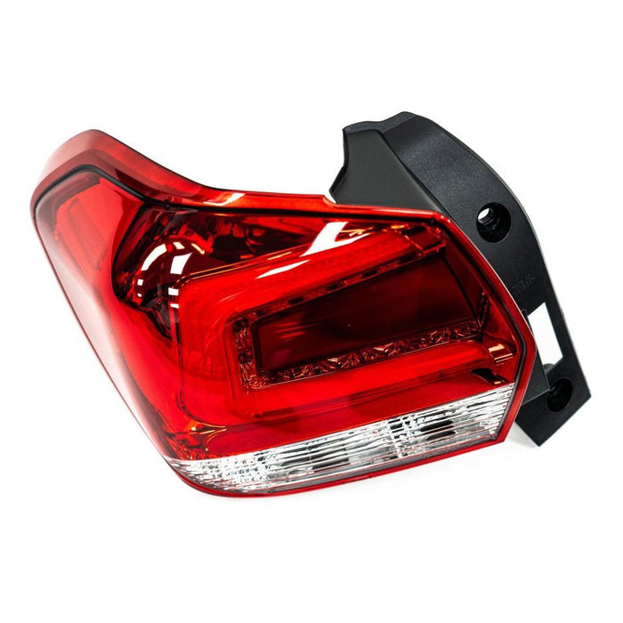 Molded Innovations LED Tail Lights Red Lens w/ Chrome Base & White Bar and 2013-2017 Crosstrek / 2012-2016 Impreza Hatch - MI-9233-RC - Subimods.com