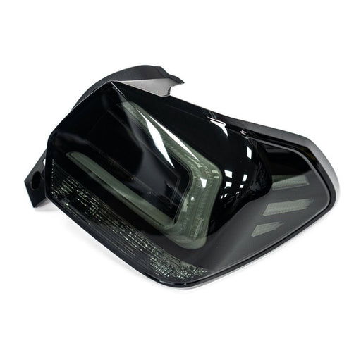 Molded Innovations LED Tail Lights Smoke Lens w/ Black Base & White Bar 2013-2017 Crosstrek / 2012-2016 Impreza Hatch - MI-9233-SB - Subimods.com