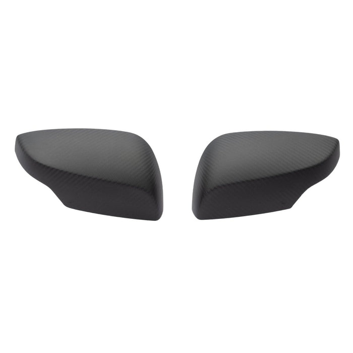 Molded Innovations Matte Carbon Fiber Mirror Covers w/ Turn signal Cutout 2015-2021 WRX / 2015-2021 STI - MI-CF-024 - Subimods.com