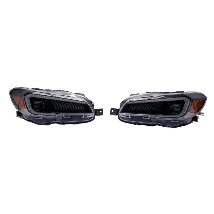 Molded Innovations Odyssey Series Sequential LED Headlights w/ Amber Reflector 2015-2017 WRX / 2015-2017 STI / 2018-2021 WRX Base & Premium - MI-0323A - Subimods.com