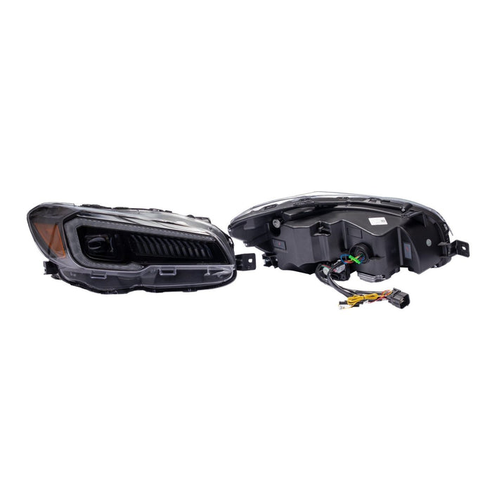 Molded Innovations Odyssey Series Sequential LED Headlights w/ Amber Reflector 2015-2017 WRX / 2015-2017 STI / 2018-2021 WRX Base & Premium - MI-0323A - Subimods.com
