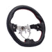 Molded Innovations OEM Plus Style Perforated Leather Steering Wheel w/ Red Stitching 2008-2014 WRX / 2008-2014 STI / 2009-2013 Forester / 2008-2011 Impreza / 2008-2009 Legacy / 2008-2009 Outback - MI08-WHL-L/RD - Subimods.com