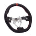 Molded Innovations OEM Plus Style Suede Steering Wheel w/ Red Double Stitch and Red Stripe 2008-2014 WRX / 2008-2014 STI / 2009-2013 Forester / 2008-2011 Impreza / 2008-2009 Legacy / 2008-2009 Outback - MI08-WHL-A/RD-R - Subimods.com