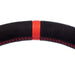 Molded Innovations OEM Plus Style Suede Steering Wheel w/ Red Double Stitch and Red Stripe 2017-2026 BRZ / 2017-2021 GT86 / 2022-2026 GR86 - MIZD6-WHL-A/RD-R - Subimods.com