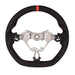 Molded Innovations OEM Plus Style Suede Steering Wheel w/ Red Double Stitch and Red Stripe 2017-2026 BRZ / 2017-2021 GT86 / 2022-2026 GR86 - MIZD6-WHL-A/RD-R - Subimods.com