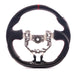 Molded Innovations Original Carbon Fiber Steering Wheel w/ Perforated Leather Grip, Red Stripe and Red Stitching 2013 - 2016 BRZ / 2013 - 2016 FRS - MIZC6-WHL-L/OC-R-R - Subimods.com