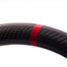 Molded Innovations Original Carbon Fiber Steering Wheel w/ Perforated Leather Grip, Red Stripe and Red Stitching 2013 - 2016 BRZ / 2013 - 2016 FRS - MIZC6-WHL-L/OC-R-R - Subimods.com