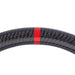Molded Innovations Original Carbon Fiber Steering Wheel w/ Perforated Leather Grip, Red Stripe and Red Stitching 2017-2026 BRZ / 2017-2021 GT86 / 2022-2026 GR86 - MIZD6-WHL-L/OC-R-R - Subimods.com