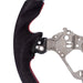 Molded Innovations Original Carbon Fiber Steering Wheel w/ Suede Grip, Red Stripe and Red Stitching 2017-2026 BRZ / 2017-2021 GT86 / 2022-2026 GR86 - MIZD6-WHL-A/OC-R-R - Subimods.com