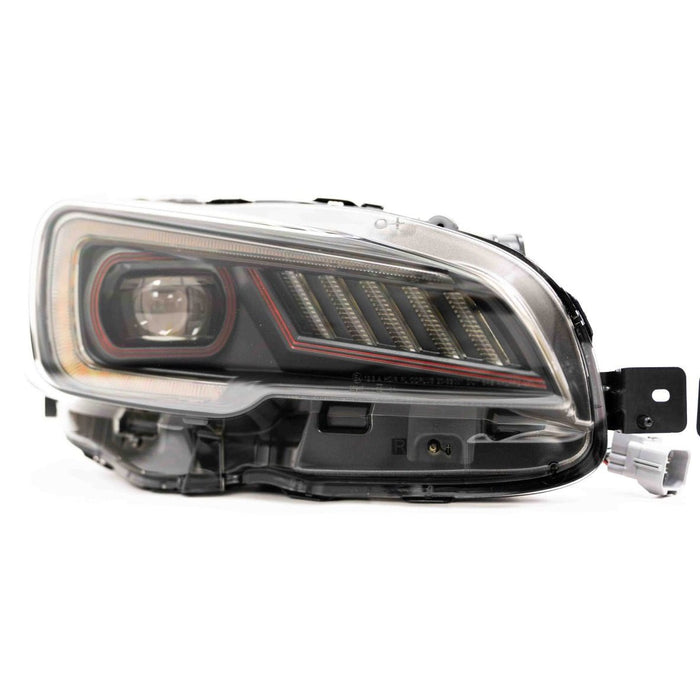 Molded Innovations Premium Series Sequential LED Headlights w/ Red Accent 2015-2017 WRX / 2015-2017 STI / 2018-2021 WRX Base & Premium - 520-SB002AS01-01 - Subimods.com
