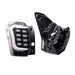 Molded Innovations Raijin Style LED Tail Lights Clear Lens w/ Black Carbon Fiber Base & White Bar 2014-2018 Forester - SU11-FOR12-BWF - Subimods.com