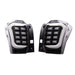 Molded Innovations Raijin Style LED Tail Lights Clear Lens w/ Black Carbon Fiber Base & White Bar 2014-2018 Forester - SU11-FOR12-BWF - Subimods.com