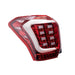 Molded Innovations Raijin Style LED Tail Lights Clear Lens w/ Red Base & White Bar 2014-2018 Forester - SU11-FOR12-RWC - Subimods.com