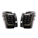 Molded Innovations Raijin Style LED Tail Lights Smoked Lens w/ Gold Base & White Bar 2014-2018 Forester - SU11-FOR12-GWS - Subimods.com