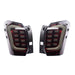 Molded Innovations Raijin Style LED Tail Lights Smoked Lens w/ Red Base & White Bar 2014-2018 Forester - SU11-FOR12-RWS - Subimods.com