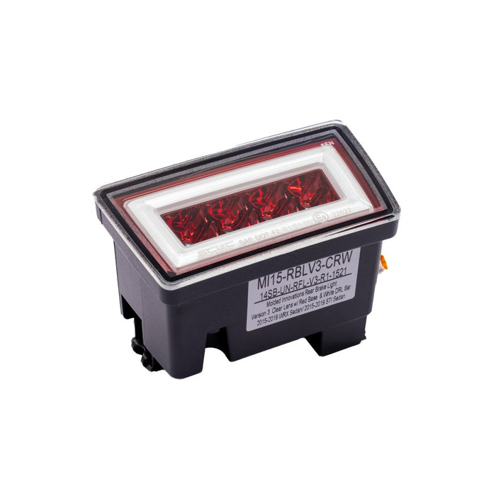 Molded Innovations Rear Brake Light Version 3 w/ DRL Bar 2015-2021 WRX Sedan / 2015-2021 STI Sedan - MI15-RBLV3-CRW - Subimods.com