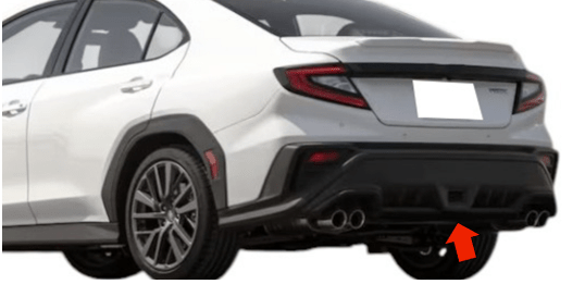 Molded Innovations Rear Bumper Diffuser Gloss Black 2022 - 2024 WRX - MI-WRX5-DIFFGB - Subimods.com
