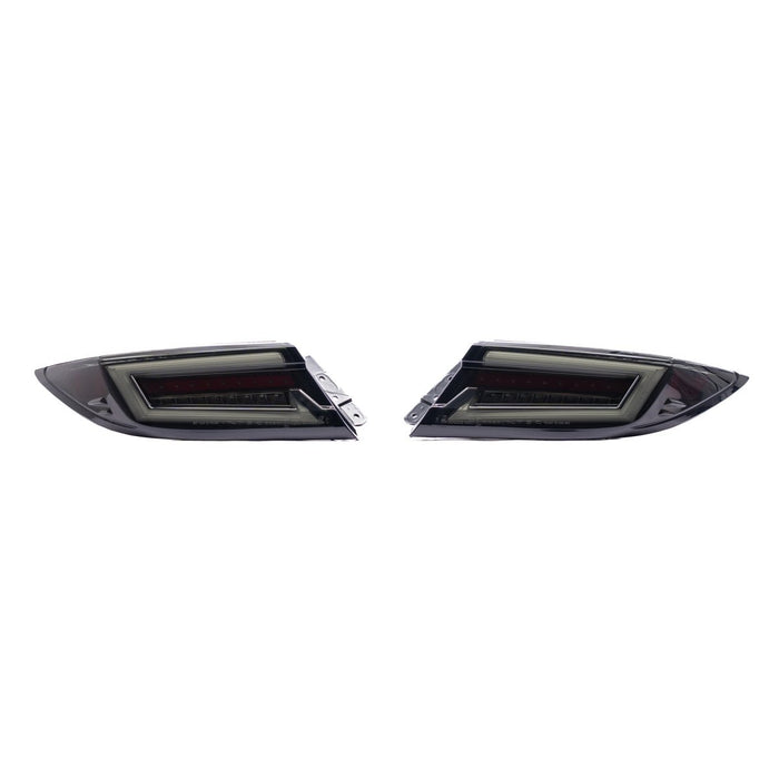Molded Innovations Ronin Style Sequential LED Tail Lights + Trunk Bar Smoked Lens w/ Gold Base & White Bar 2022-2026 BRZ / GR86 - TY11-8621-GWS - Subimods.com
