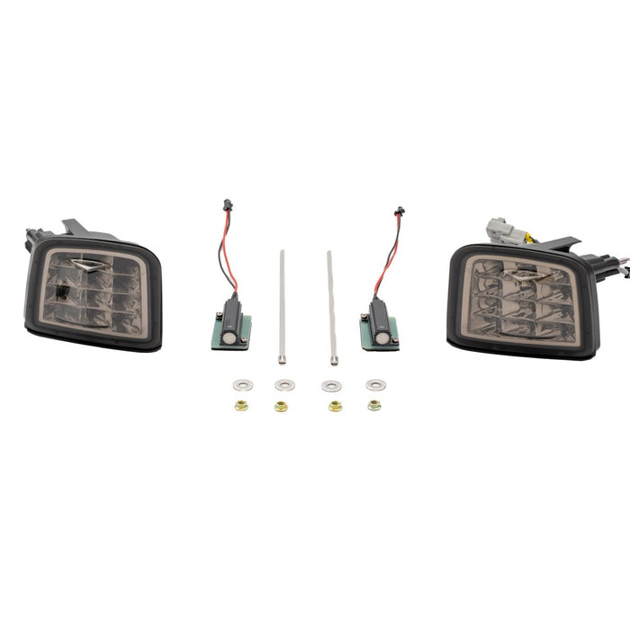 Molded Innovations Sequential LED Front Turn Signal Housings Chrome Base w/ Smoked Lense 2015-2021 WRX / 2015-2017 STI - MI15-LEDTS-CH/SM - Subimods.com