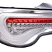 Molded Innovations Vector Style Sequential LED Tail Lights Clear Lens w/ Chrome Base & White Bar 2013-2021 BRZ / FRS / GT86 - TY11-8612-CWC - Subimods.com