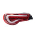 Molded Innovations Vector Style Sequential LED Tail Lights Clear Lens w/ Red Base & White Bar 2013-2021 BRZ / FRS / GT86 - TY11-8612-RWC - Subimods.com