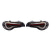 Molded Innovations Vector Style Sequential LED Tail Lights Smoked Lens w/ Gold Base & White Bar 2013-2021 BRZ / FRS / GT86 - TY11-8612-GWS - Subimods.com