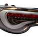 Molded Innovations Vector Style Sequential LED Tail Lights Smoked Lens w/ Gold Base & White Bar 2013-2021 BRZ / FRS / GT86 - TY11-8612-GWS - Subimods.com
