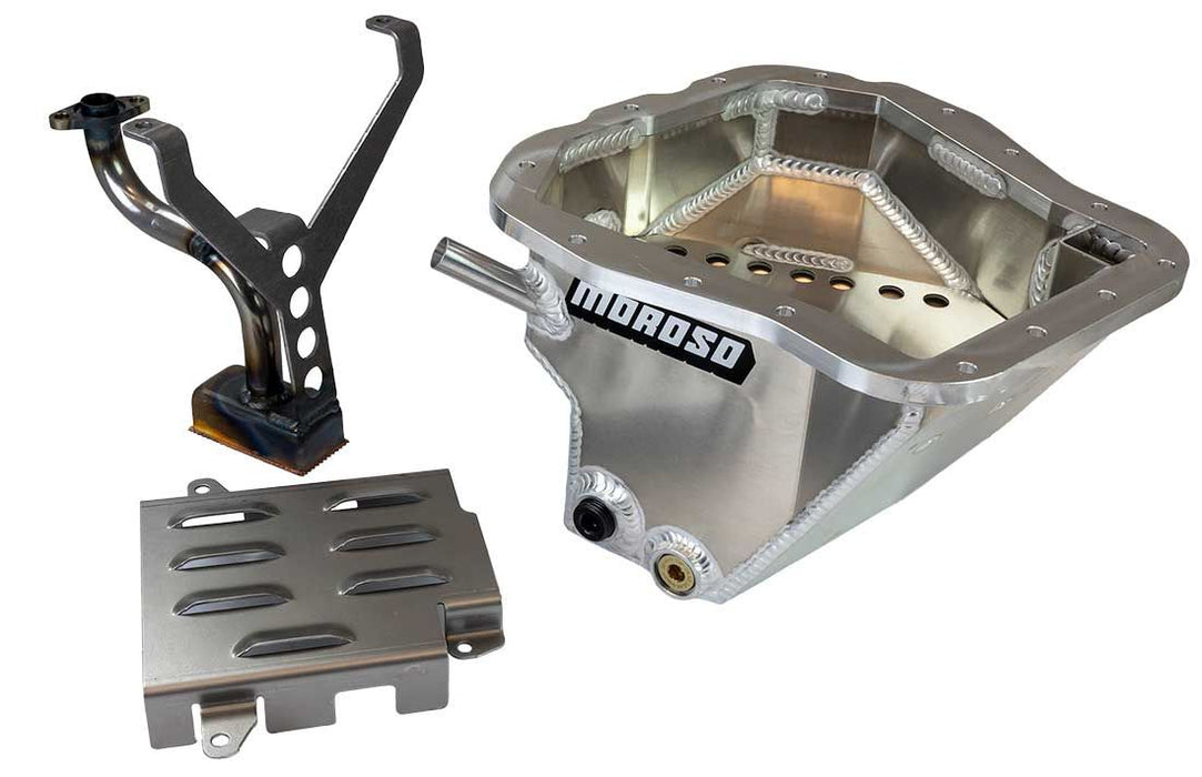 Moroso Aluminum Oil Pan w/ Windage Tray and Pick Up Tube 2002 - 2014 WRX / 2004 - 2021 STI / 2004 - 2013 Forester XT / 2004 - 2009 Outback XT / 2004 - 2009 Legacy GT - 20962 - Subimods.com