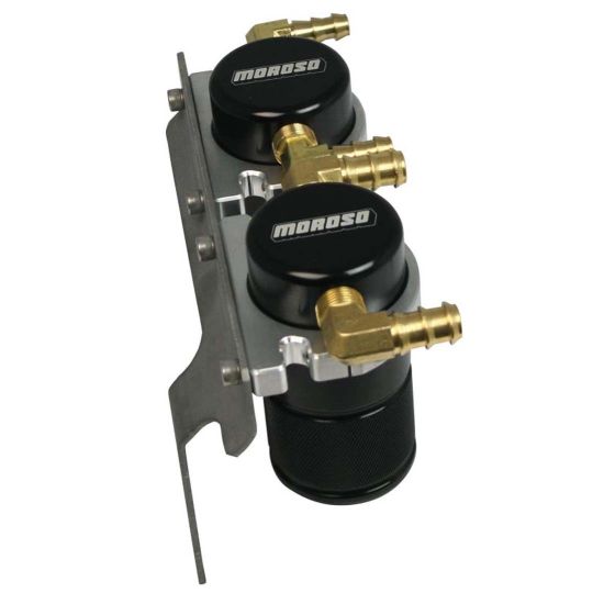 Moroso Catch Cans Black 06-07 WRX / 04-07 STI - 85627 - Subimods.com