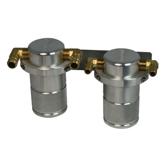 Moroso Catch Cans Silver 06-07 WRX / 04-07 STI - 85626 - Subimods.com