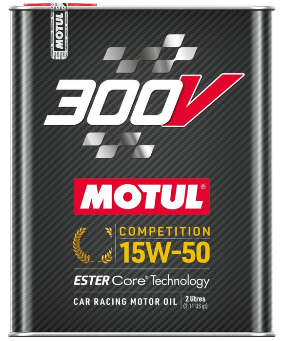 Motul 300V 15W - 50 Power Full Synthetic Motor Oil 2L Bottle - 110860 - Subimods.com