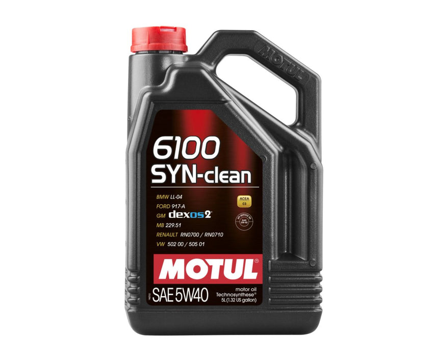 Motul 6100 5W - 40 SYN - CLEAN Motor Oil 5L Bottle - 107943 - Subimods.com